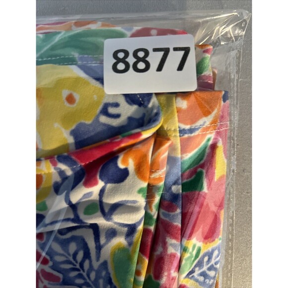 Lauren Ralph Lauren Dress Womens Large Fit Flare Hawaiian Beach Stretch - Picture 9 of 9